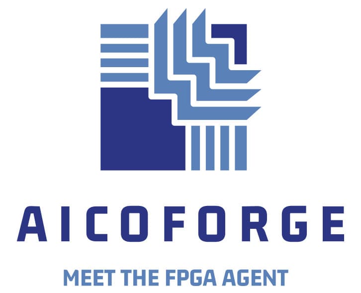AICOFORGE 艾聚銳公司標誌 - AI Agent + FPGA 自動設計及驗證服務領導品牌